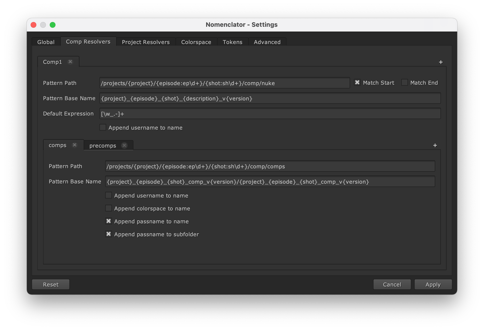 Comp Resolver with two output templates